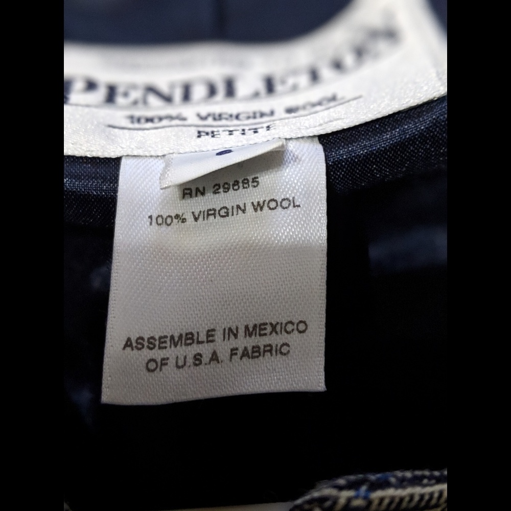 Vintage Pendleton 100% Virgin Wool Plaid Blazer - Picture 7 of 7